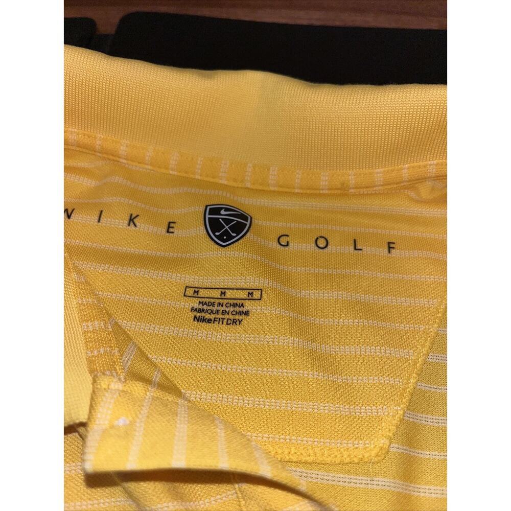 Robert Trent Jones Golf Trail / Nike Golf / Nike Fit Dry Yellow Mens Shirt Sz M
